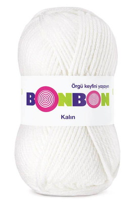 Bonbon Yarn - BONBON KALIN KNİTTİNG YARN 98200 White