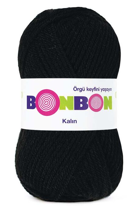 Bonbon Yarn - BONBON KALIN KNİTTİNG YARN 98206 Black