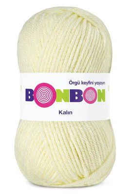 Bonbon Yarn - BONBON KALIN KNİTTİNG YARN 98223 Light Cream