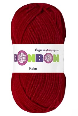 Bonbon Yarn - BONBON KALIN KNİTTİNG YARN 98237 Dark red