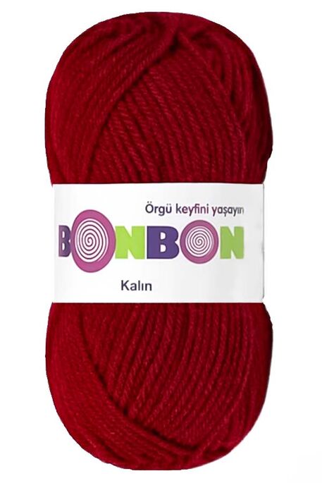 Bonbon Yarn - BONBON KALIN KNİTTİNG YARN 98237 Dark red