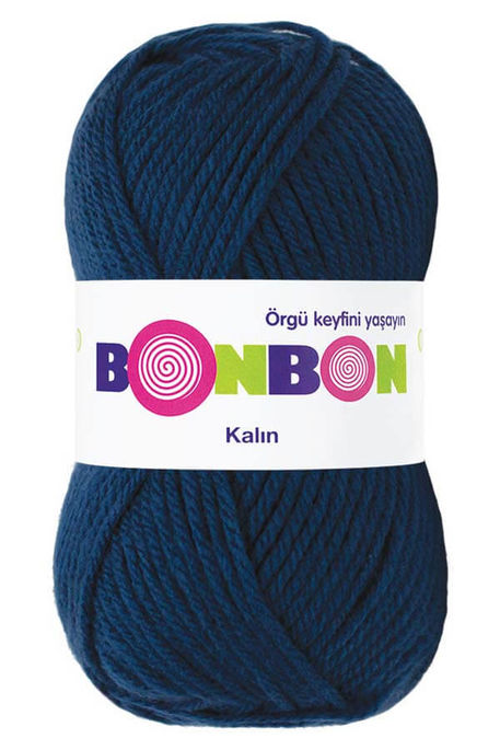 Bonbon Yarn - BONBON KALIN KNİTTİNG YARN 98412 Dark blue