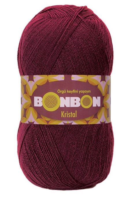 Bonbon Yarn - BONBON KRİSTAL KNİTTİNG YARN 98220 Claret Red