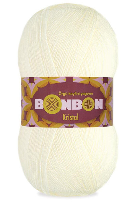 Bonbon Yarn - BONBON KRİSTAL KNİTTİNG YARN 98223 Light Cream