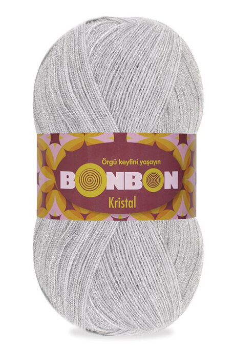 Bonbon Yarn - BONBON KRİSTAL KNİTTİNG YARN 98233 Light Gray