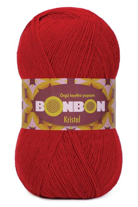 Bonbon Yarn - BONBON KRİSTAL KNİTTİNG YARN 98237 Dark red