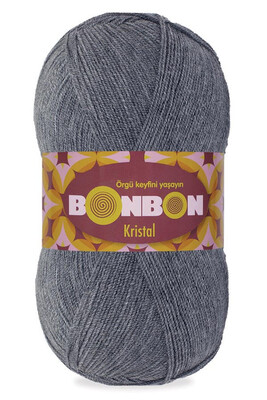 Bonbon Yarn - BONBON KRİSTAL KNİTTİNG YARN 98242 DARK GRAY