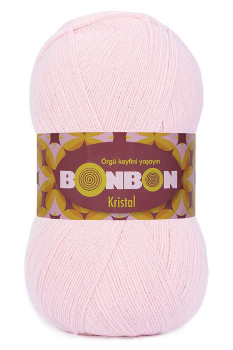 Bonbon Yarn - BONBON KRİSTAL KNİTTİNG YARN 98331 Powder Pink