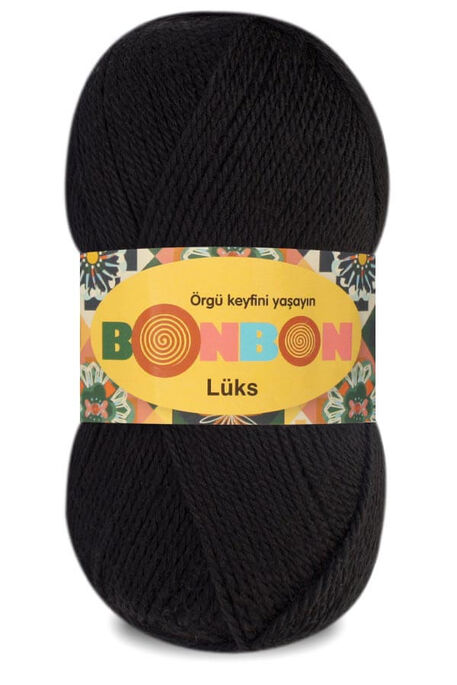 Bonbon Yarn - BONBON LÜKS 98206 Black