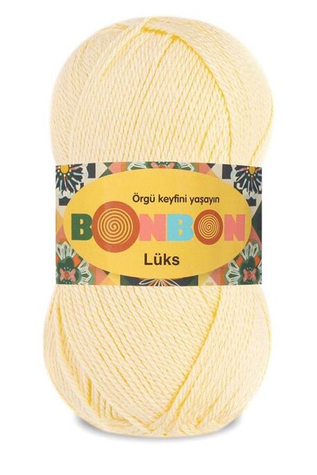 Bonbon Yarn - BONBON LÜKS KNİTTİNG YARN 98223 Light Cream