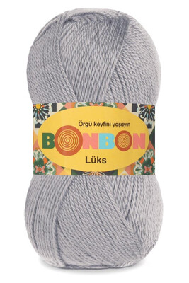 Bonbon Yarn - BONBON LÜKS KNİTTİNG YARN 98233 Light grey