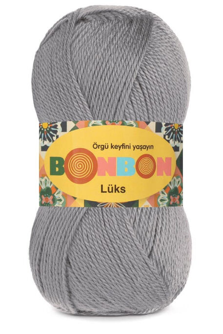 Bonbon Yarn - BONBON LÜKS KNİTTİNG YARN 98242 Dark grey