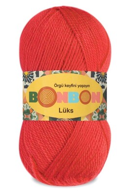 Bonbon Yarn - BONBON LÜKS KNİTTİNG YARN 98273 Flame Red