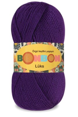 Bonbon Yarn - BONBON LÜKS KNİTTİNG YARN 98290 Purple