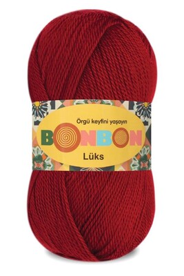 Bonbon Yarn - BONBON LÜKS KNİTTİNG YARN 98296 Dark Red