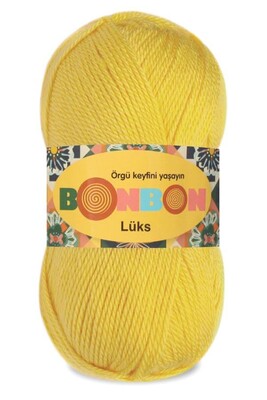 Bonbon Yarn - BONBON LÜKS KNİTTİNG YARN 98407 Neon Yellow