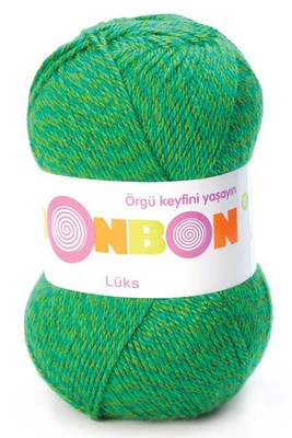 Bonbon Yarn - BONBON LÜKS KNİTTİNG YARN 98560 Green Muline