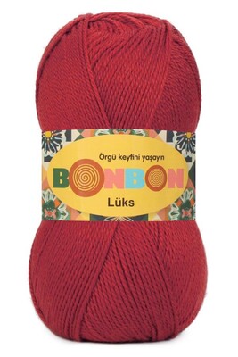 Bonbon Yarn - BONBON LÜKS KNİTTİNG YARN 98676 Turkey Red