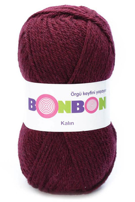 Bonbon Yarn - BONBON KALIN 98220 claret red