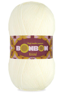 Bonbon Yarn - BONBON KRİSTAL 98223 Light Cream