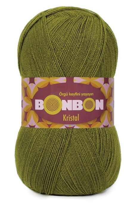 Bonbon Yarn - BONBON KRİSTAL 98687 Henna Green