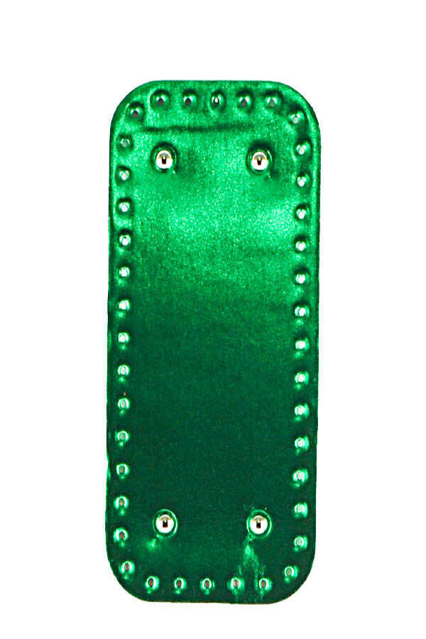 Çanta Tabanı Parlak Rugan 12x33 Yeşil
