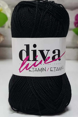 DİVA - ETAMINE EMBROIDERY THREAD 01 Black