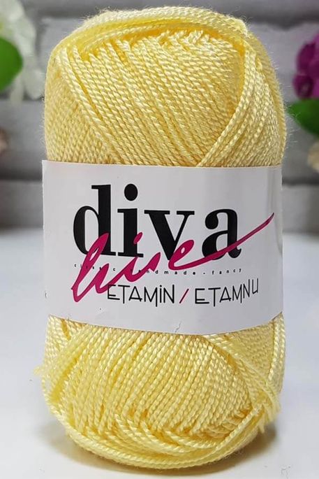 DİVA - ETAMINE EMBROIDERY THREAD 04 Baby Yellow