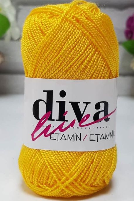 DİVA - ETAMINE EMBROIDERY THREAD 05 Yellow