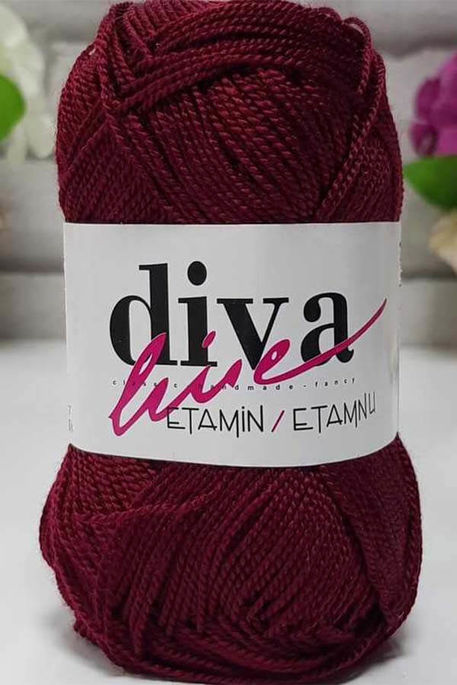 DİVA - ETAMINE EMBROIDERY THREAD 14 Claret Red