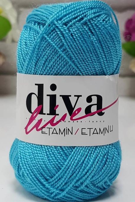 DİVA - ETAMINE EMBROIDERY THREAD 20 Light Turquoise