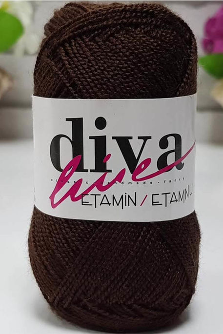 DİVA - ETAMINE EMBROIDERY THREAD 24 Bitter Brown