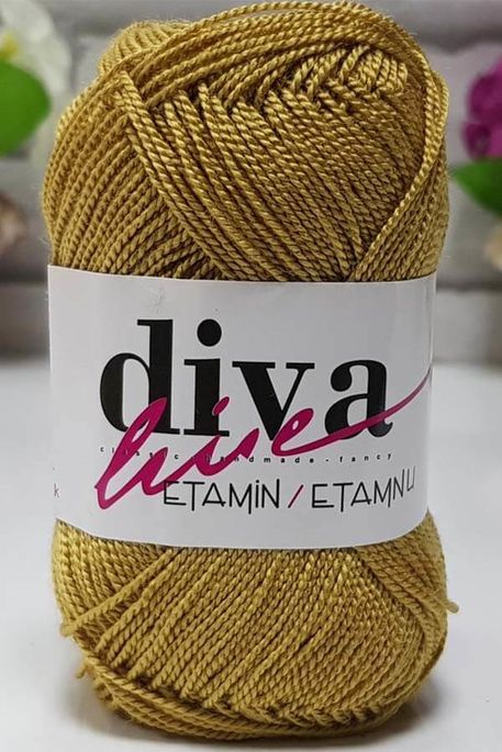 DİVA - ETAMINE EMBROIDERY THREAD 48 Mustard