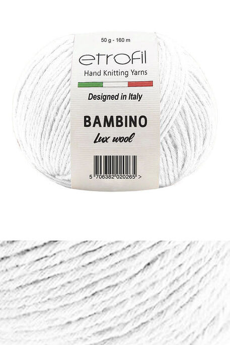 Etrofil Yarn - ETROFİL BAMBINO LUX WOOL 70017 Ekru