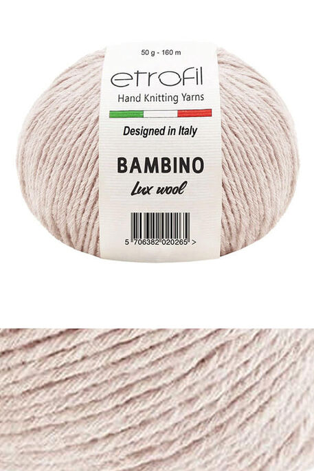 Etrofil Yarn - ETROFİL BAMBINO LUX WOOL 70077 Bej