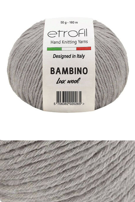 Etrofil Yarn - ETROFİL BAMBINO LUX WOOL 70086 Gri