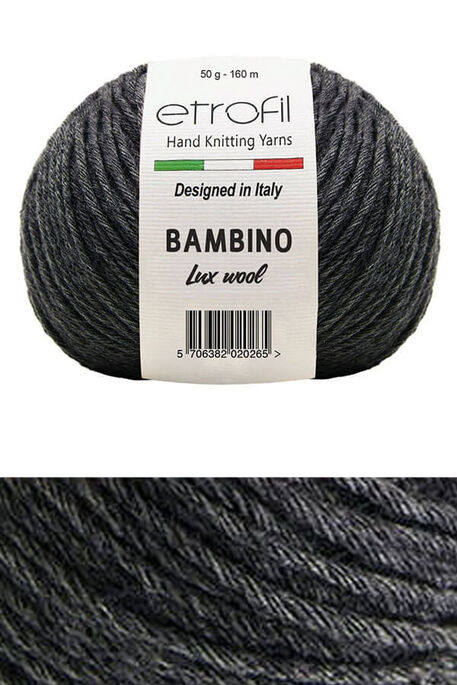 Etrofil Yarn - ETROFİL BAMBINO LUX WOOL 70090 Antrasit