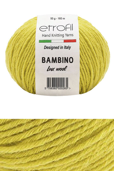 Etrofil Yarn - ETROFİL BAMBINO LUX WOOL 70211 Yağ Yeşili