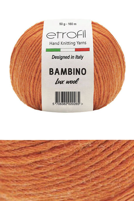 Etrofil Yarn - ETROFİL BAMBINO LUX WOOL 70212 Turuncu