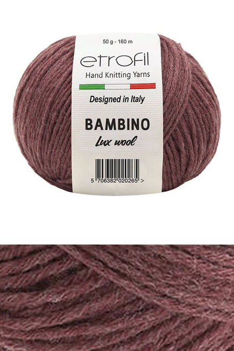 Etrofil Yarn - ETROFİL BAMBINO LUX WOOL 70314 Marsala