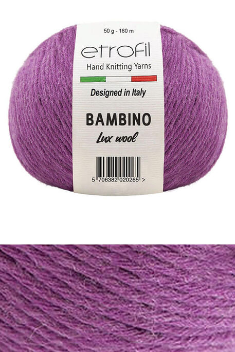 Etrofil Yarn - ETROFİL BAMBINO LUX WOOL 70315 Fuşya