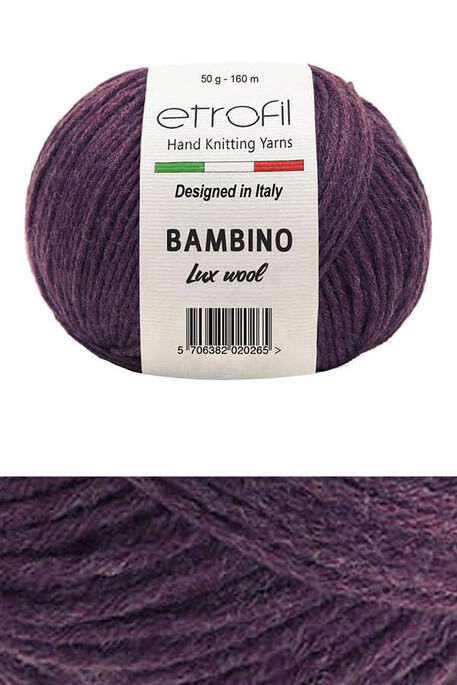 Etrofil Yarn - ETROFİL BAMBINO LUX WOOL 70317 Koyu Bordo