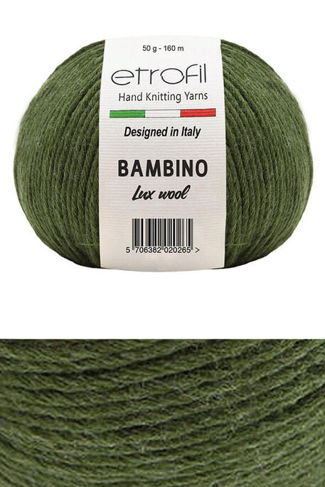 Etrofil Yarn - ETROFİL BAMBINO LUX WOOL 70408 Çimen