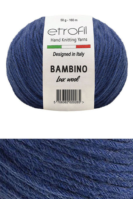 Etrofil Yarn - ETROFİL BAMBINO LUX WOOL 70517 Mavi