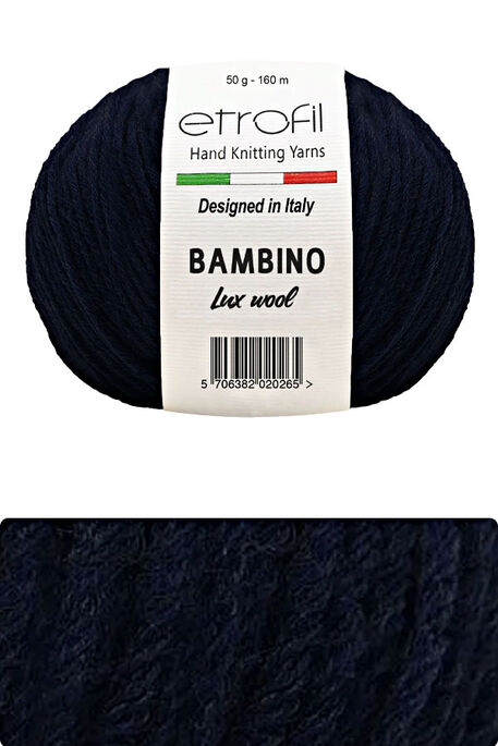 Etrofil Yarn - ETROFİL BAMBINO LUX WOOL 70535 Lacivert