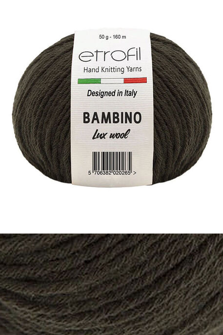 Etrofil Yarn - ETROFİL BAMBINO LUX WOOL 70701 Orta Kahve