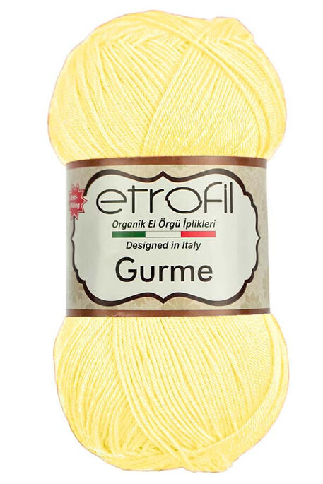 Etrofil Yarn - ETROFİL GURME YARN 72008 LIGHT YELLOW