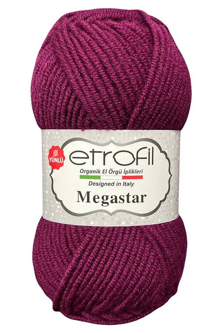 Etrofil Yarn - ETROFİL MEGASTAR 70609 Patlıcan Moru