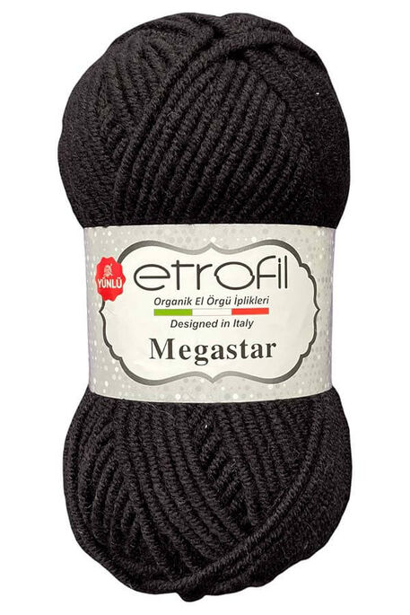 Etrofil Yarn - ETROFİL MEGASTAR 70978 Siyah