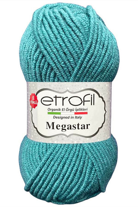 Etrofil Yarn - ETROFİL MEGASTAR 74066 Su Yeşili